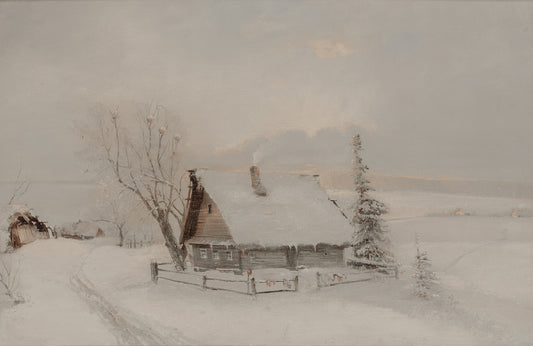 Retro Snowed In Winterscape – Vintage Art TV Printshop