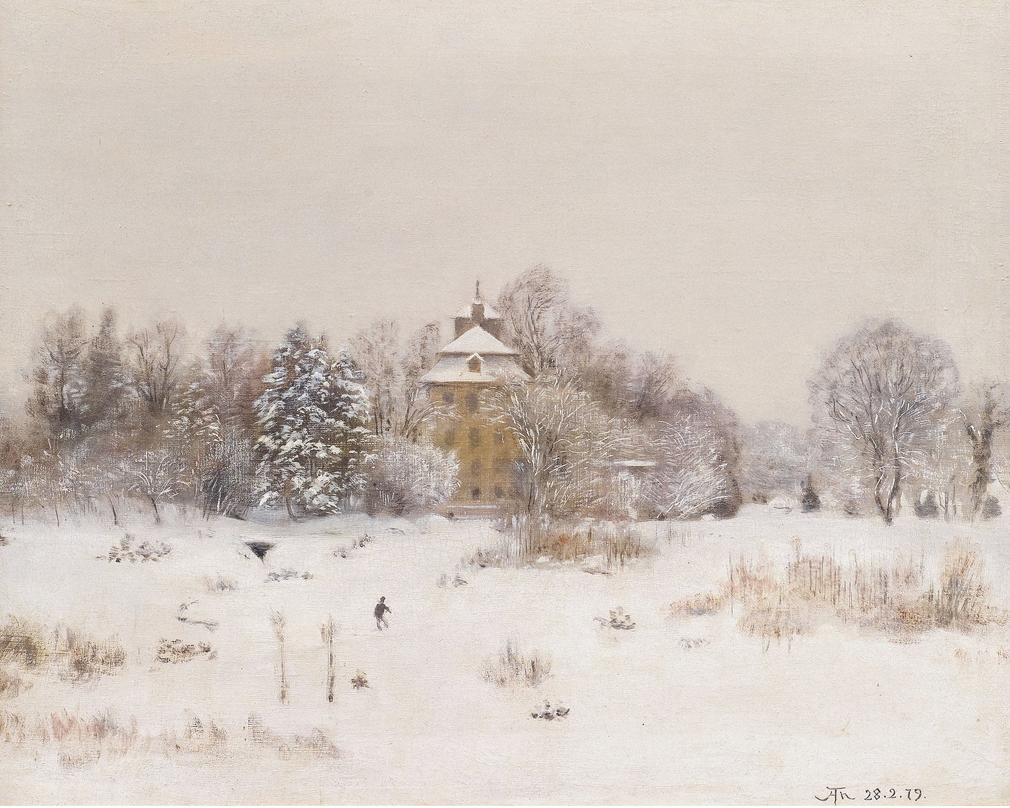 Wasteland Near Frankfurt in Winter